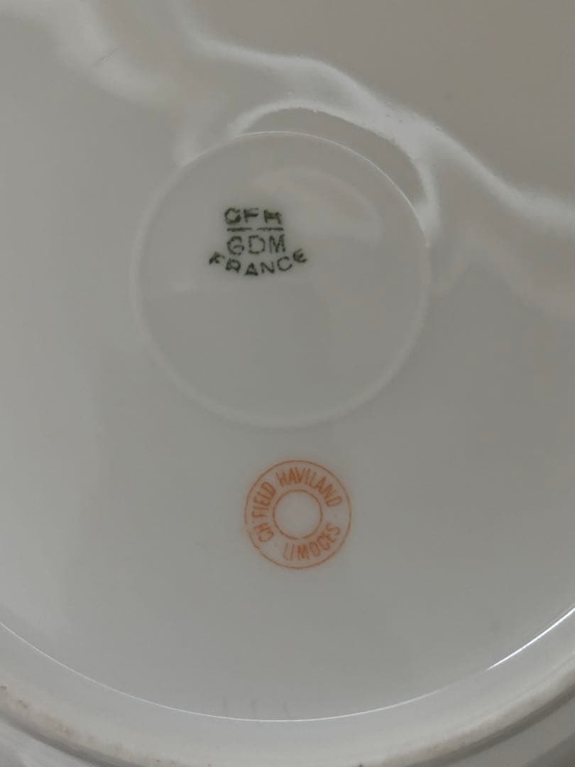 リモージュアビラント社アンティークビンテージ金彩スープ皿パスタ皿大皿レア