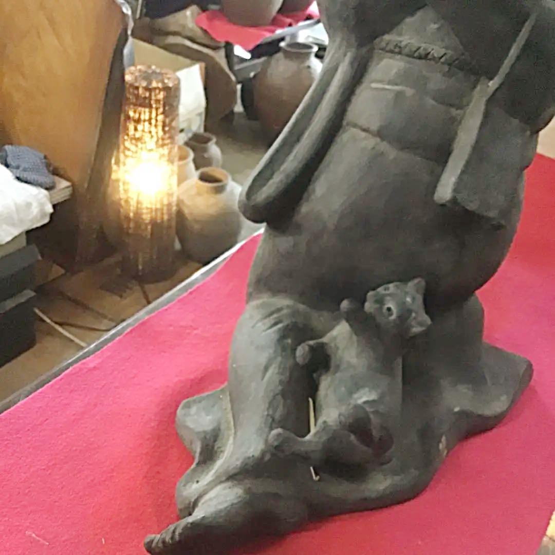 古備前骨董美術品珍品希少夢二像夢二美人像銘有りです❣️