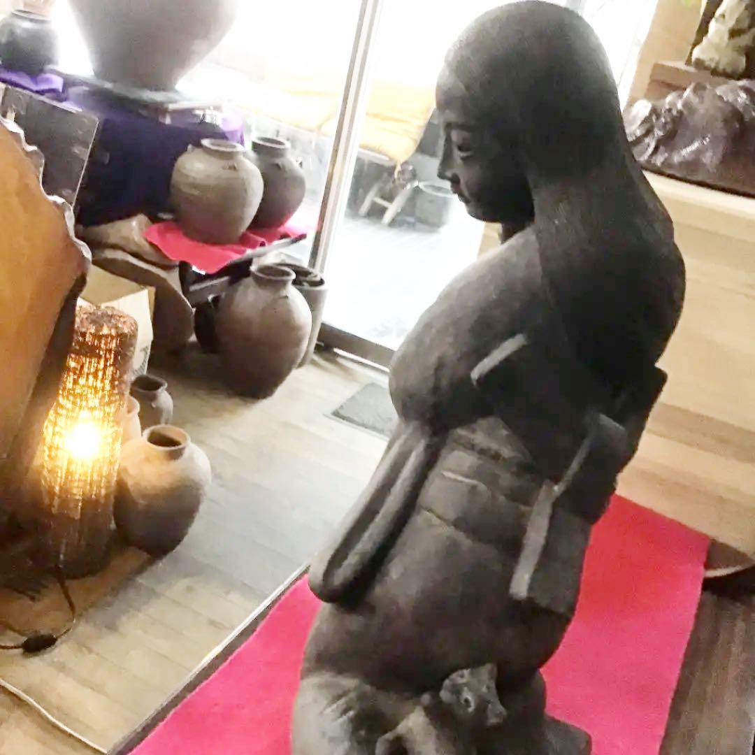 古備前骨董美術品珍品希少夢二像夢二美人像銘有りです❣️