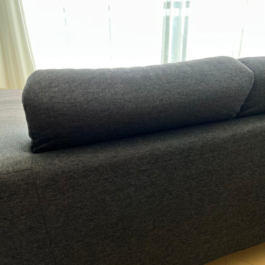 無印良品　MUJI ソファ　2シーター　ウレタンポケットコイル　ダークグレー