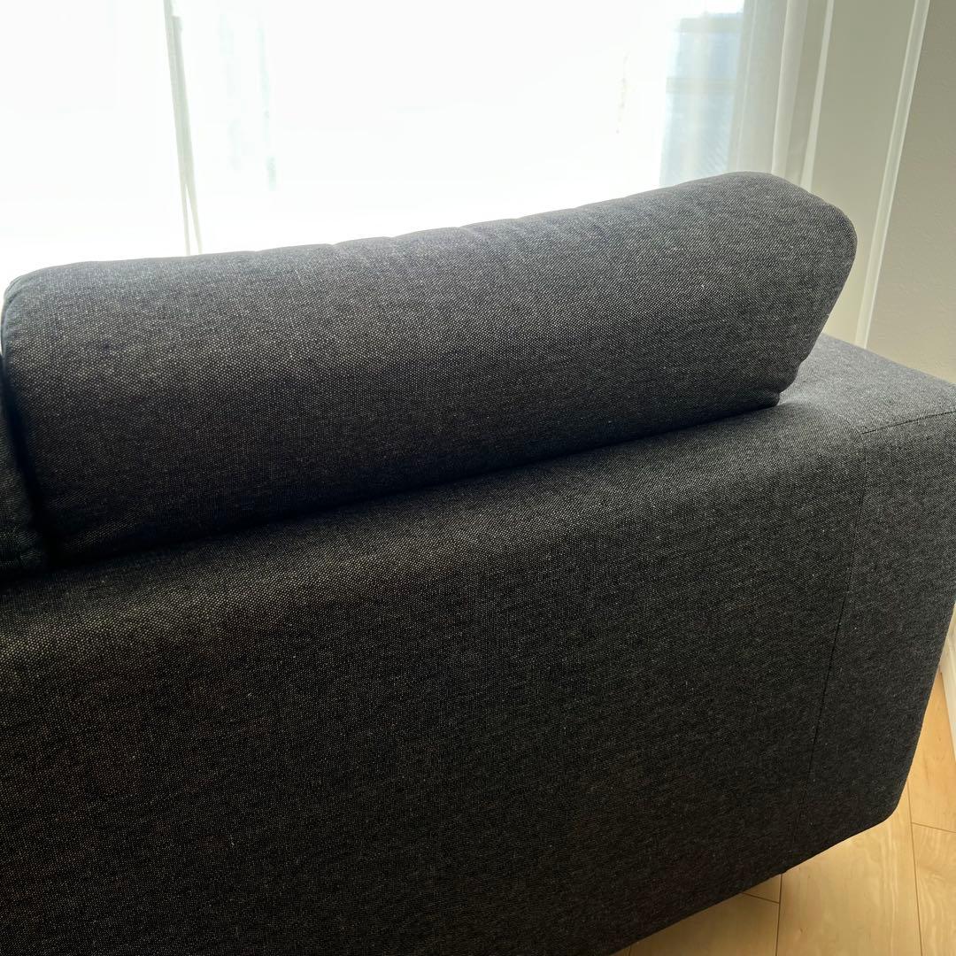 無印良品　MUJI ソファ　2シーター　ウレタンポケットコイル　ダークグレー