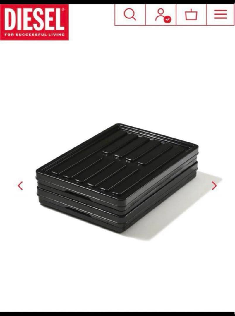 DIESEL 非売品コンテナBOX(黒)2個セット
