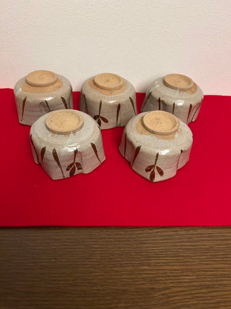 十三代太郎右衛門作　　　絵唐津　五客