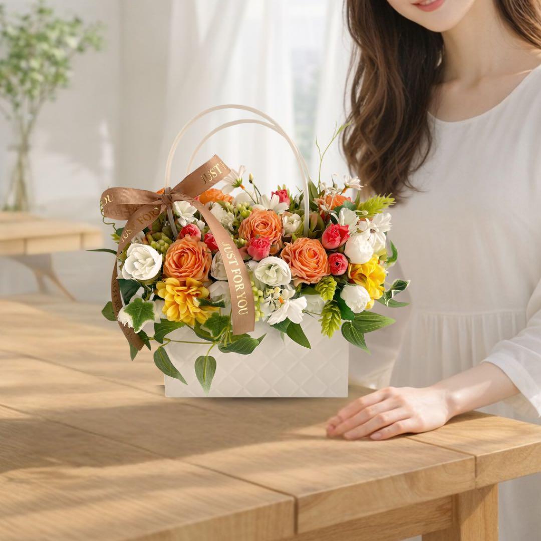 光触媒 幸せを運ぶフラワーバッグ・アレンジメント 母の日　退職祝い　お誕生日