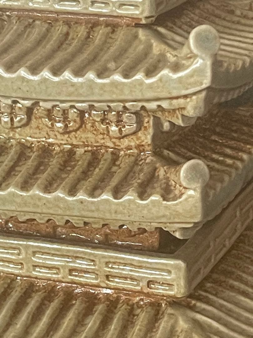 【赤膚焼窯元 尾西楽斎】薬師寺東塔基壇土 薬師寺東塔置物