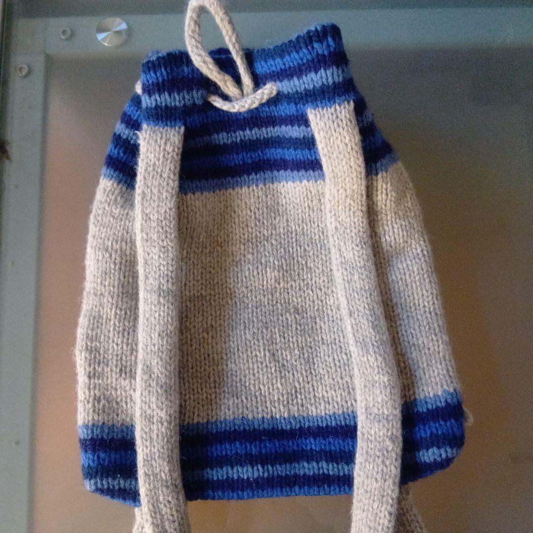 【希少ビンテージ】ROXY クィックシルバー ニットドローストリングリュック