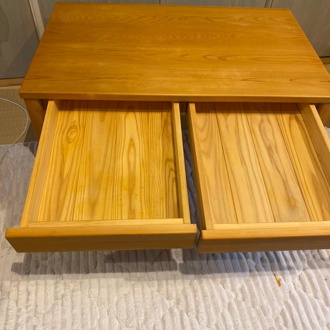 キシル　座机　XYL　無垢ひのき　４本脚