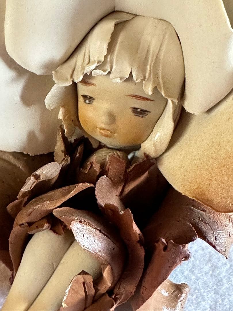陶器人形　陶器人形作家 竹内祥子作　創作人形　美術品　工芸品　アート