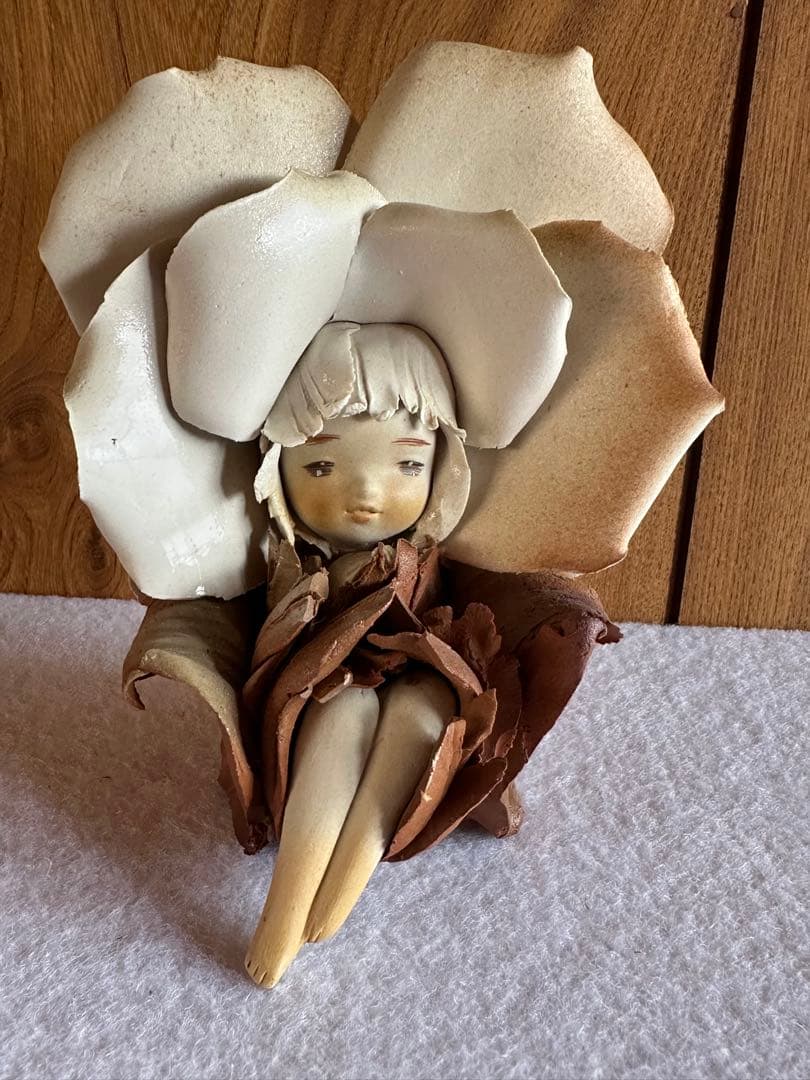 陶器人形　陶器人形作家 竹内祥子作　創作人形　美術品　工芸品　アート