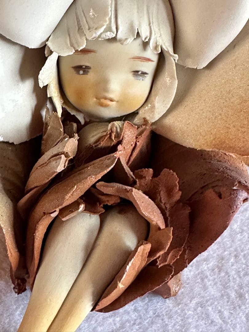 陶器人形　陶器人形作家 竹内祥子作　創作人形　美術品　工芸品　アート