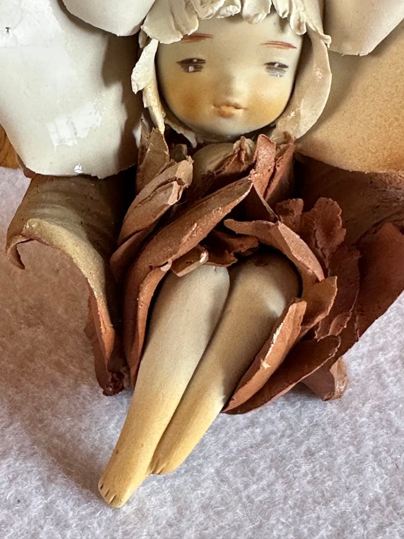 陶器人形　陶器人形作家 竹内祥子作　創作人形　美術品　工芸品　アート
