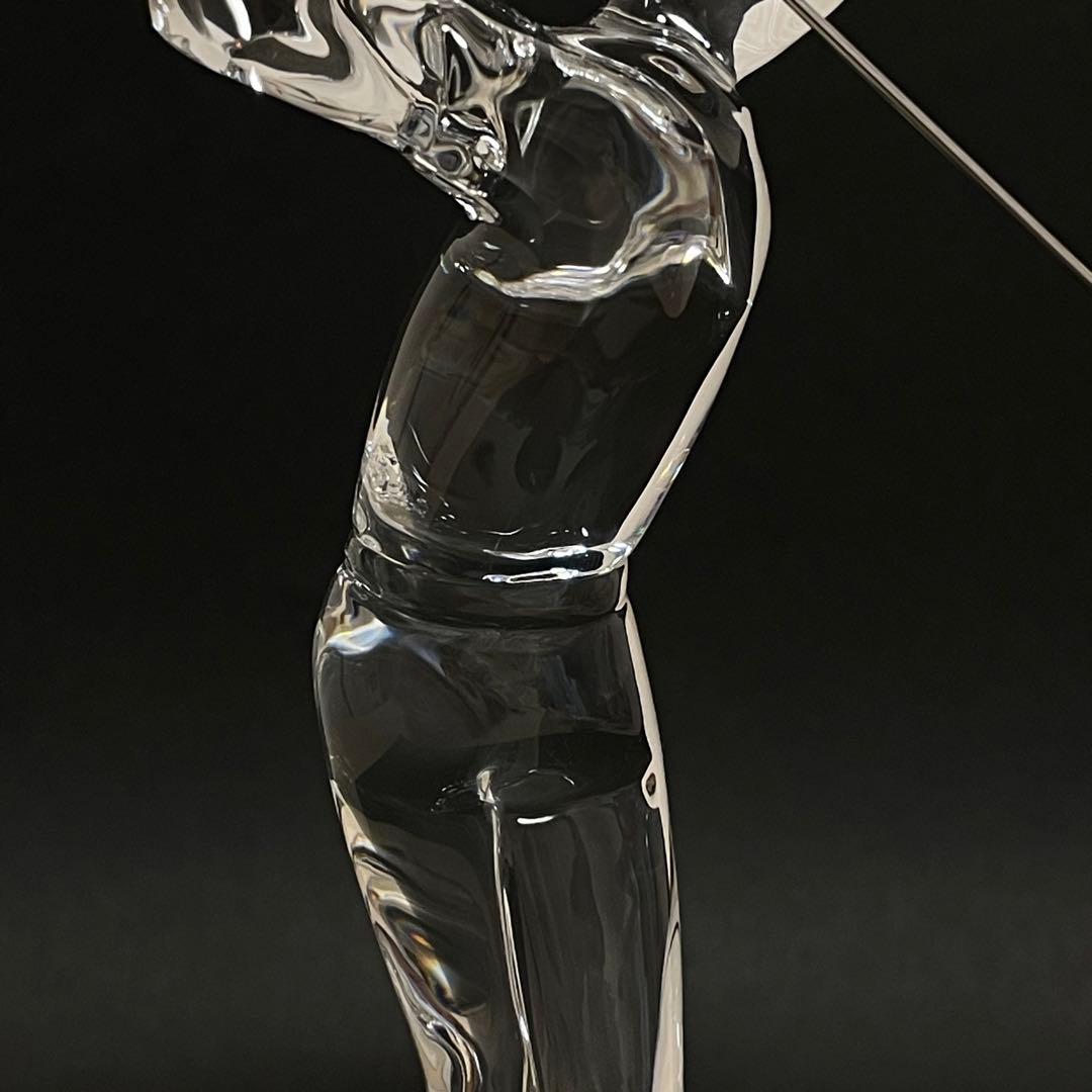 Baccarat バカラ ゴルファー クリスタル フィギュリン 置物 オブジェ