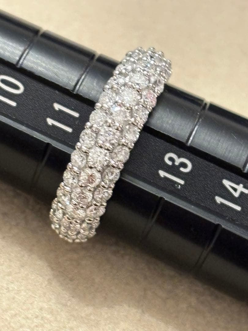 pt900 ダイヤモンドパヴェ リング　1ct