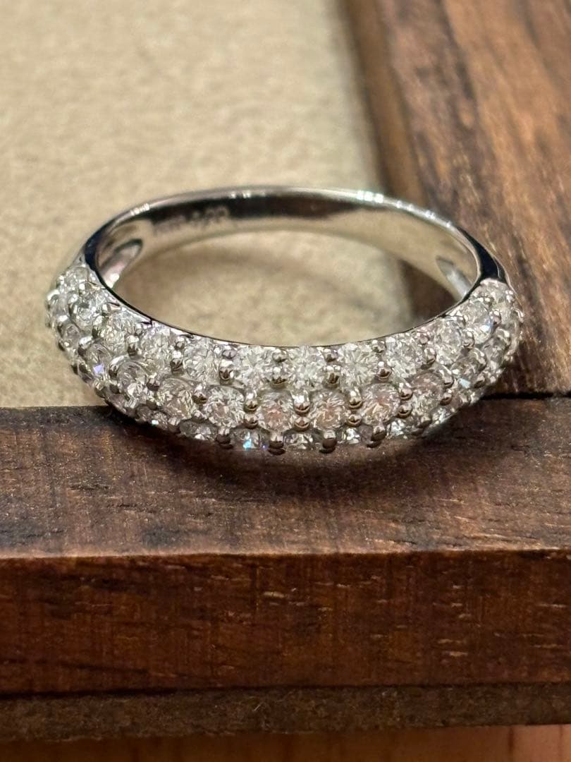 pt900 ダイヤモンドパヴェ リング　1ct