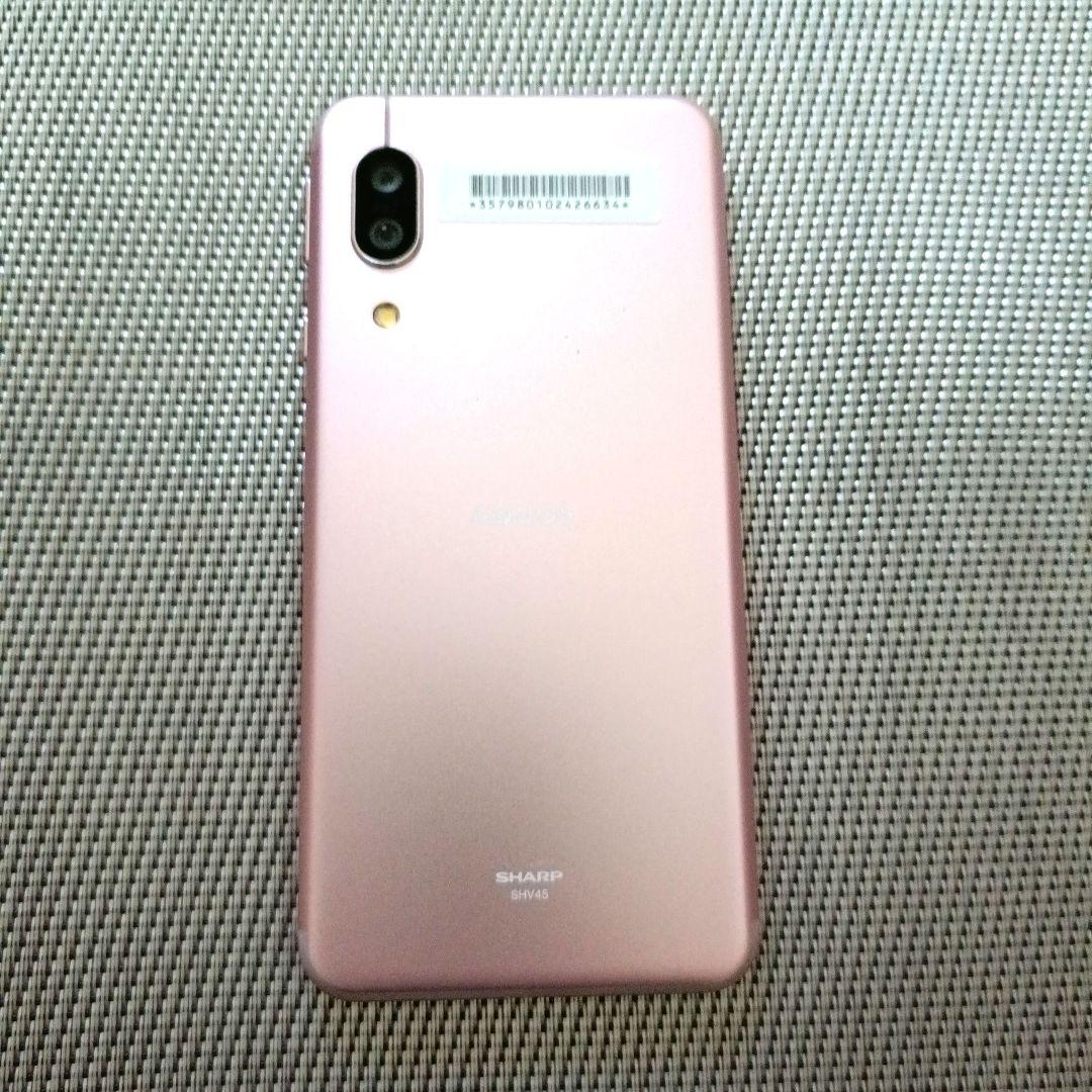 シャープAQUOS Sense 3 SHV45ピンク au 版SIM フリー