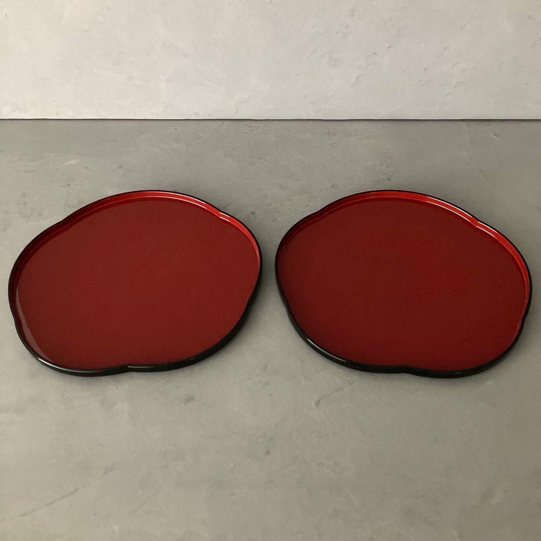 合鹿椀 梅型盆 箸 2客セット