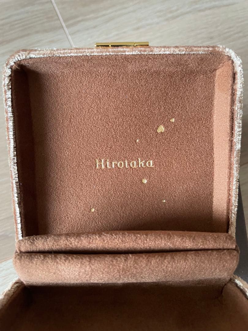 Hirotaka オリジナルコンパクトジュエリーケース デューン ゴールド