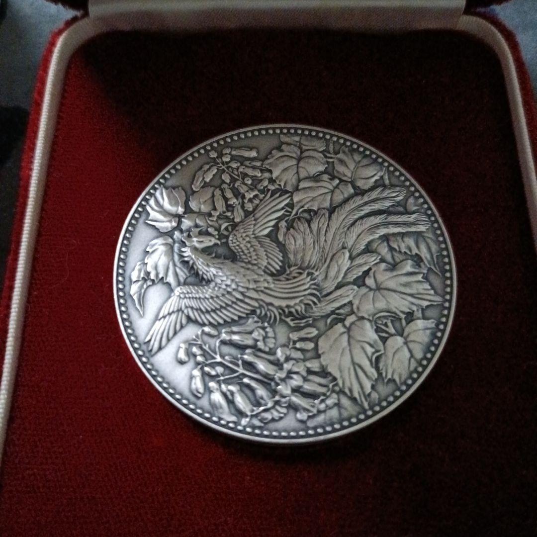 500円白銅貨幣発行記念メダル　純銀製 1982年