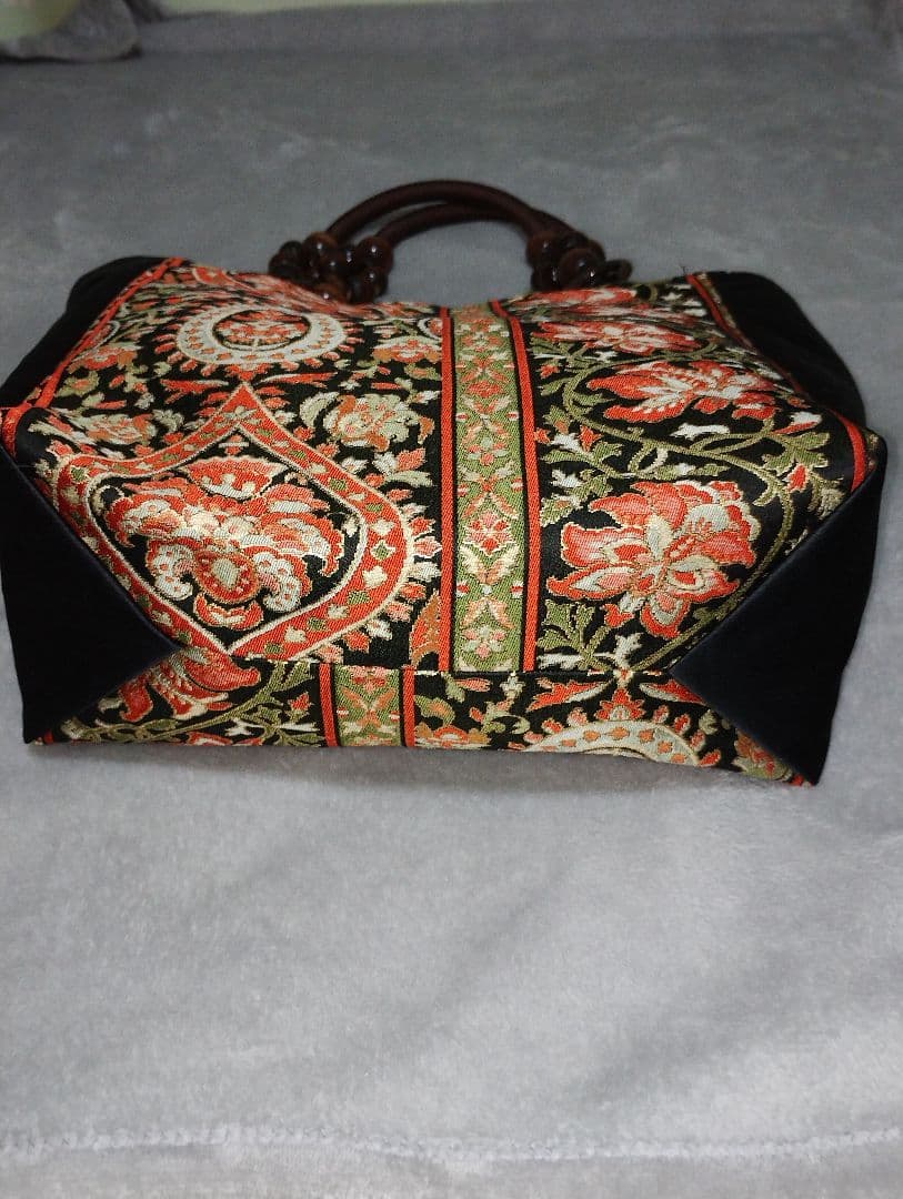 帯リメイクトートバッグ肩がけ