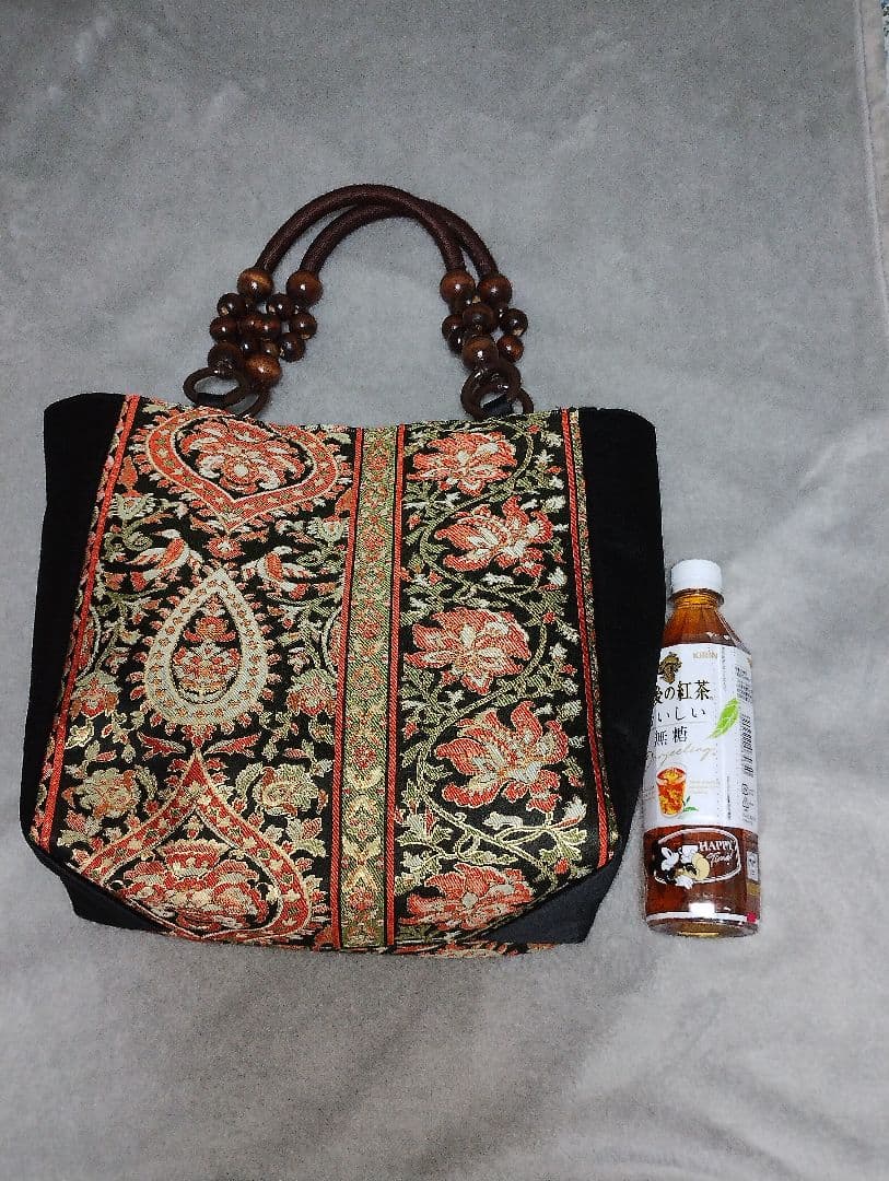 帯リメイクトートバッグ肩がけ