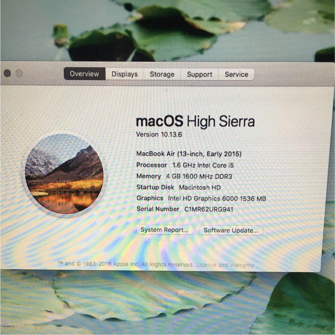 Macbook Air 13インチ 2015