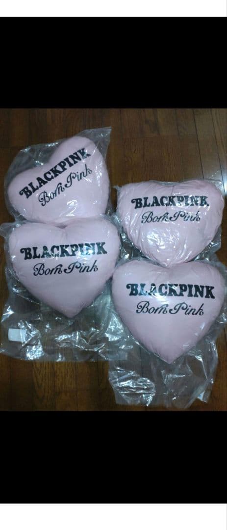 BLACKPINK ハート型クッション ピンク 約34cm 1個