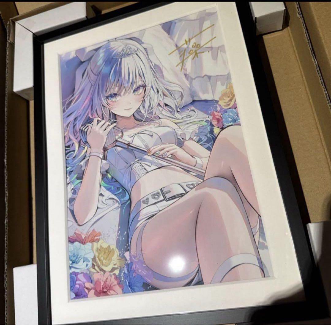 北田藻　版画　ジークレー　直筆サイン入り　アイドル　特典トレカ付