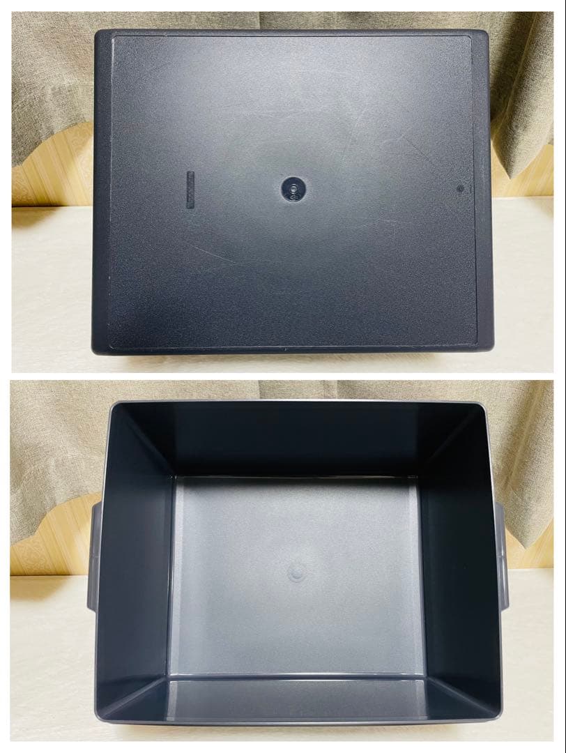 2個セット/ディープ/スーパーケース/タッパーウェア/白×紺/送料込み/②