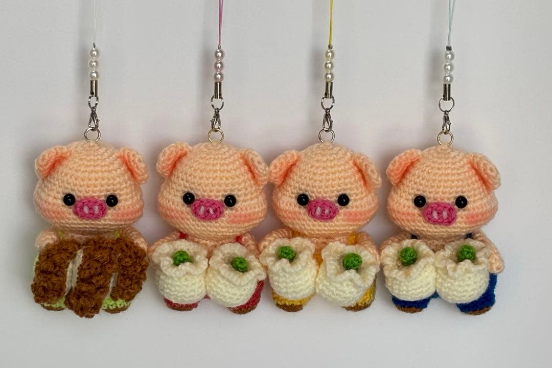 あみぐるみ　ぶたさん　【ゆっこ】 ハンドメイド