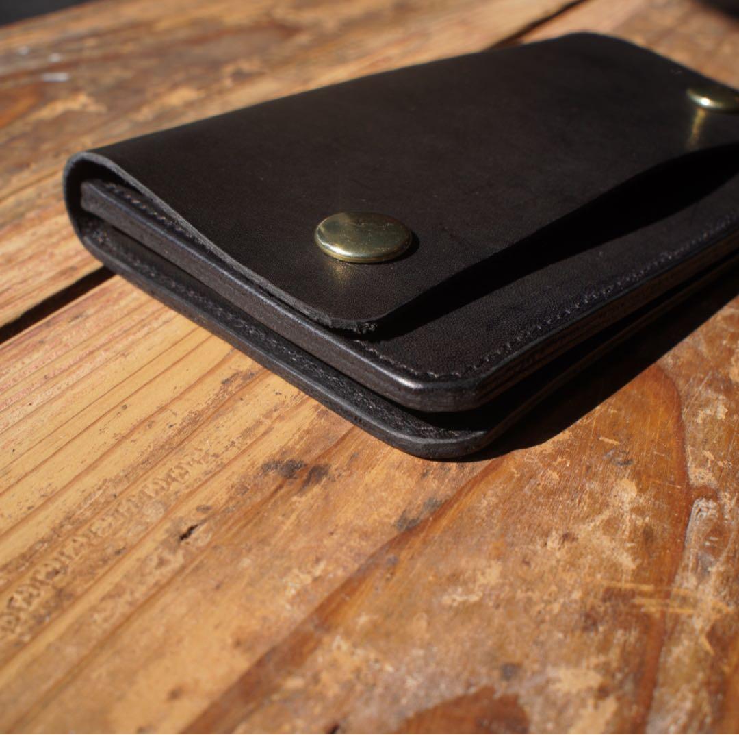 【即納品】トラッカーウォレット ミドル 2層 ブラス ハンドメイド