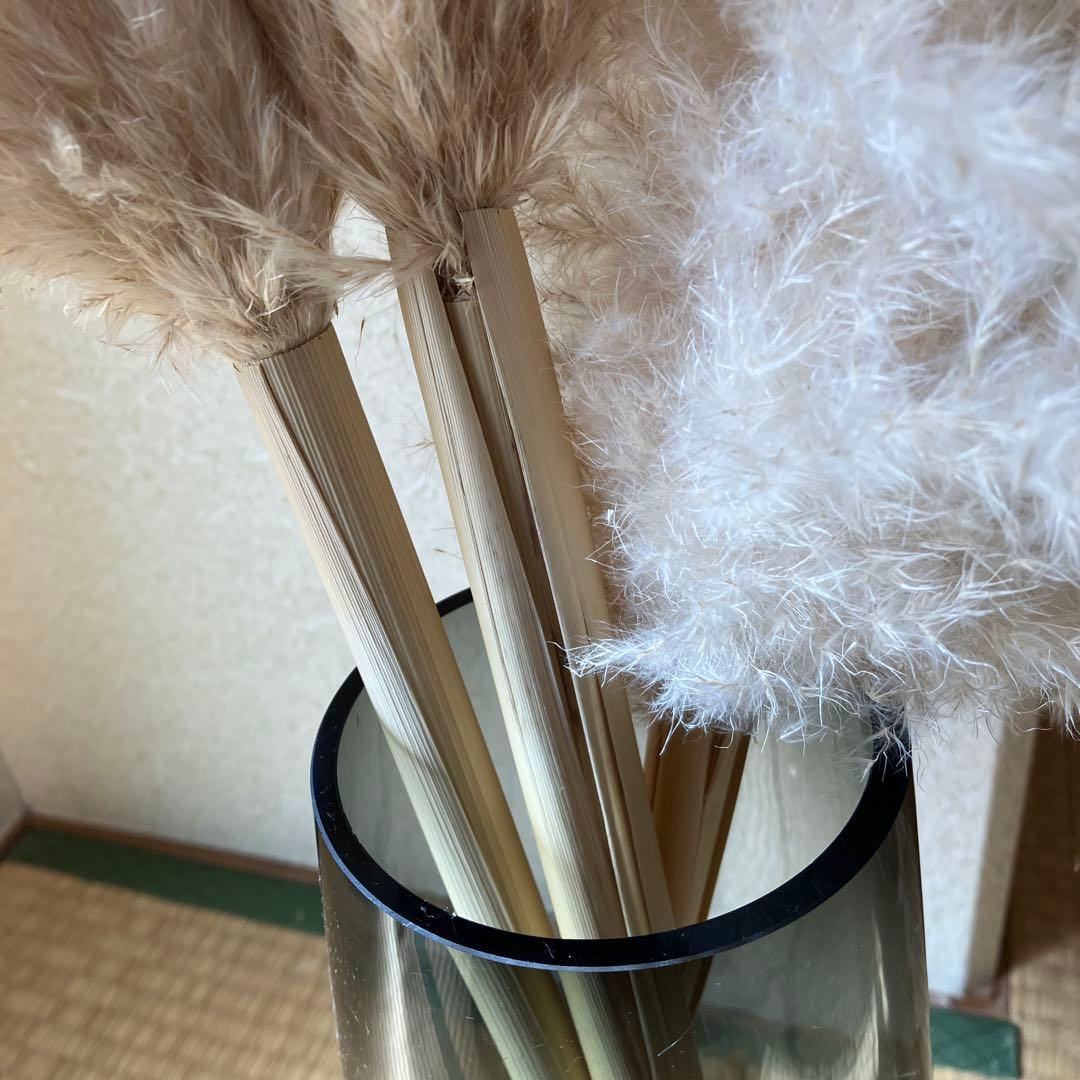 2wayフラワーベース　パンパスグラス3本　花瓶　ドライフラワー　花器　観葉植物