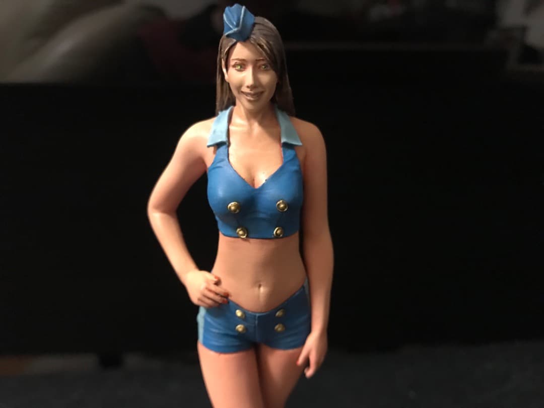 12リアルフィギュアコレクション　ラウンドガール　1/12 完成品　ハセガワ