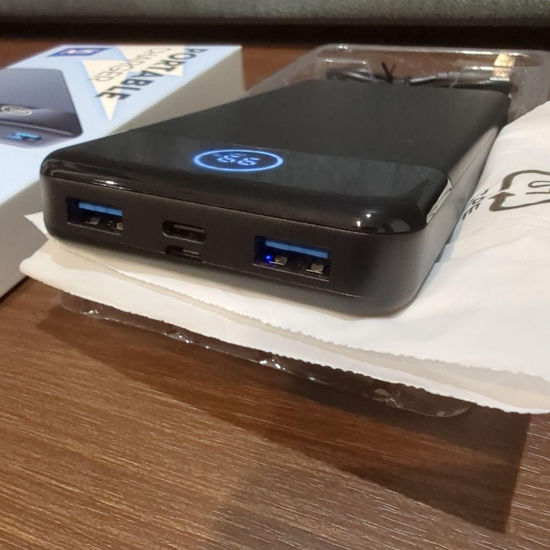 タイムセール！大容量33800mAhモバイルバッテリー