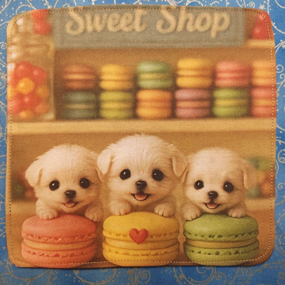 雪うさぎ　ハンカチ　マルチーズちゃん柄 16枚