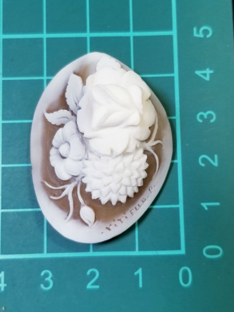 KS-170 天然シェルカメオルース　サイン有り‼️