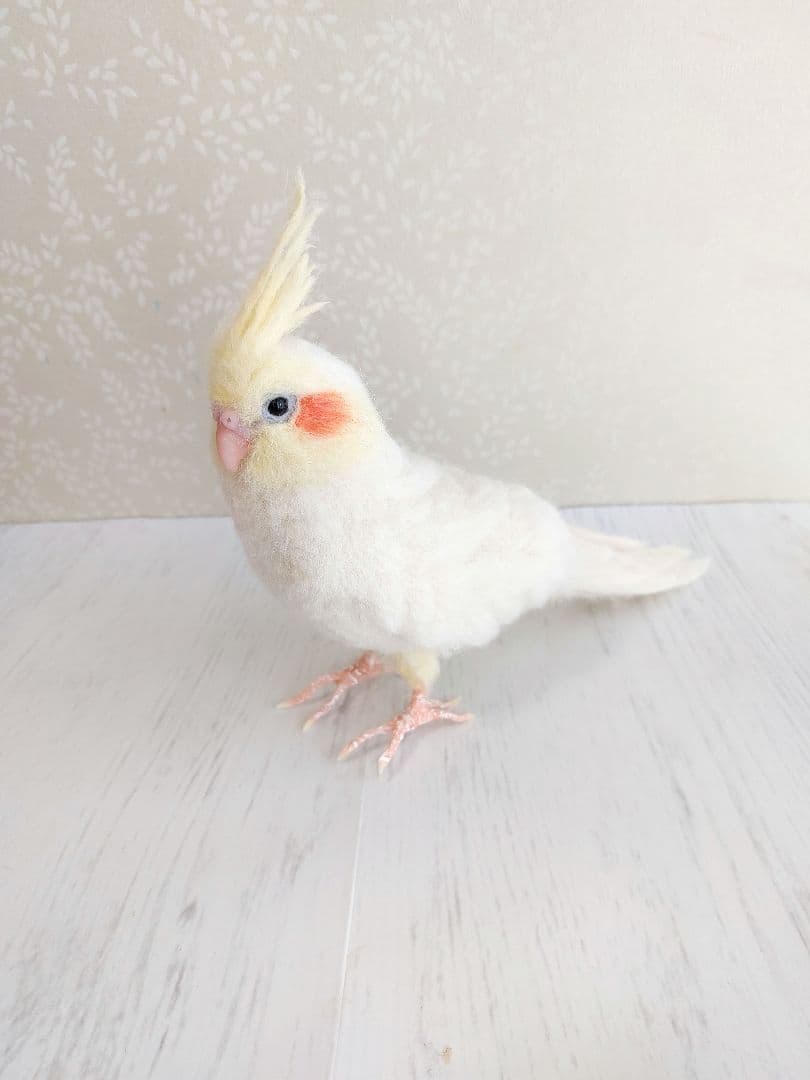 羊毛フェルト　オカメインコ