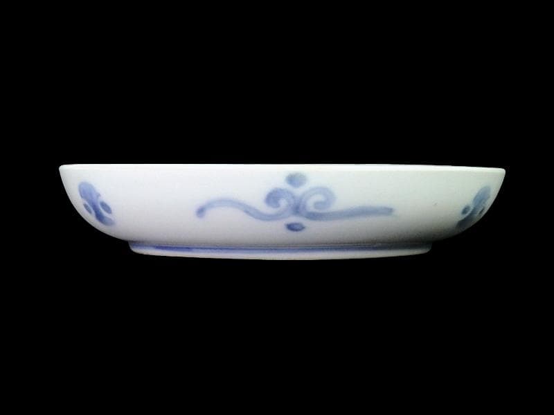 古伊万里　色絵　団龍紋に牡丹の図　5寸皿　5枚　D466AS-fbtk