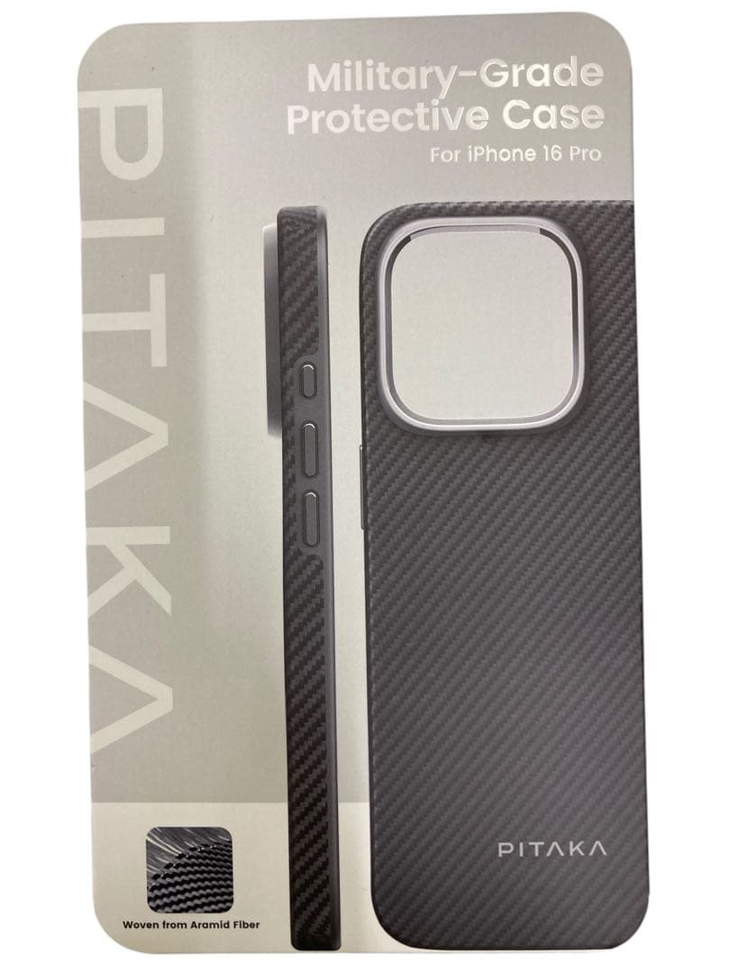 【新品・未開封】 PITAKA iPhone 16 Pro ケース 軍用グレード
