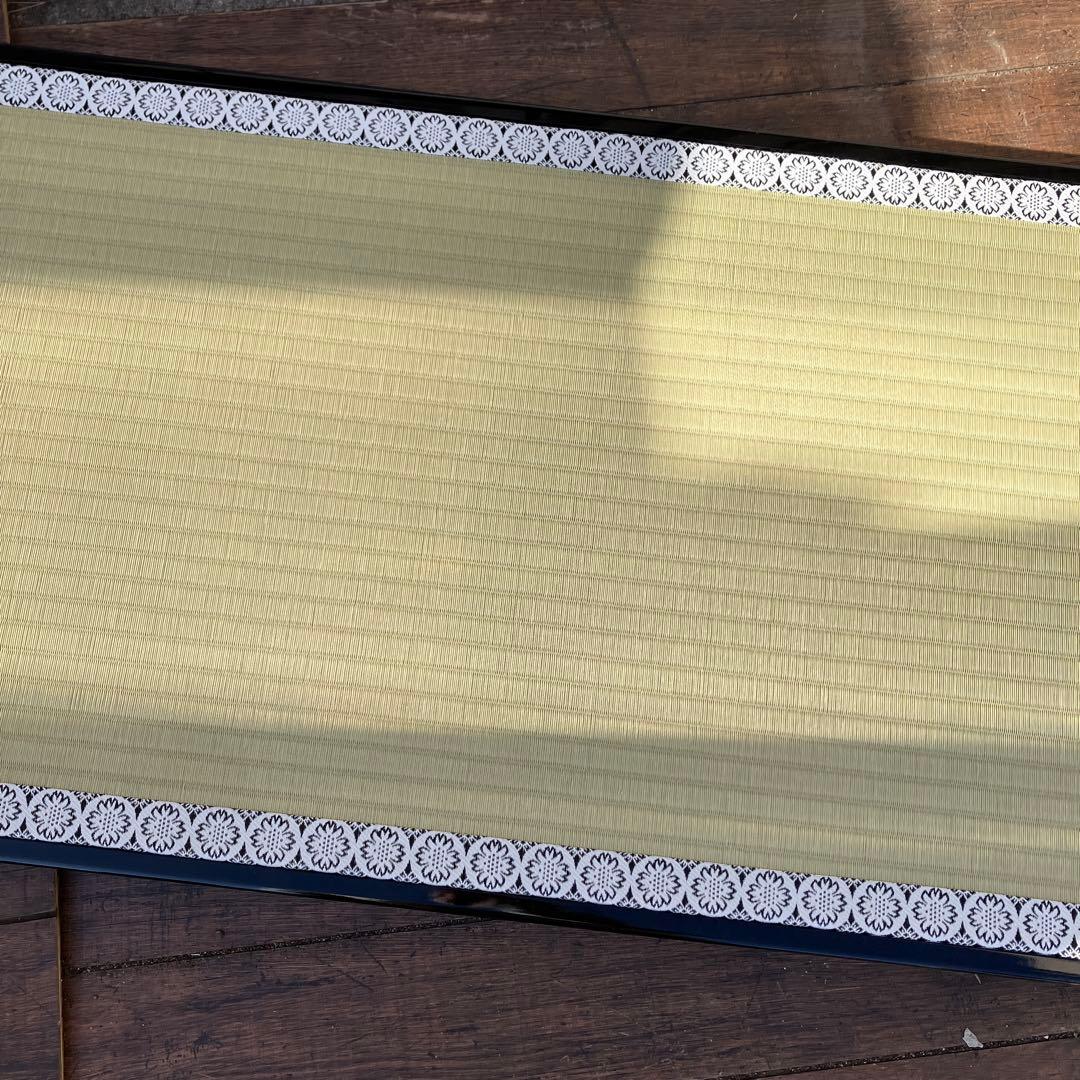 B-2 極美品 高級 畳台 飾り台 黒塗り 金彩 蒔絵 盆栽 雛人形 五月人形