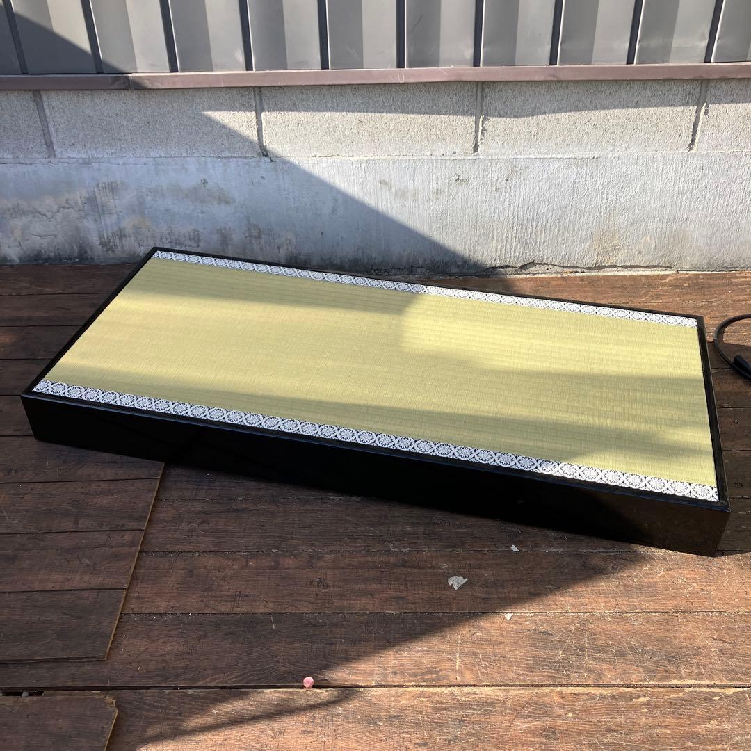 B-2 極美品 高級 畳台 飾り台 黒塗り 金彩 蒔絵 盆栽 雛人形 五月人形