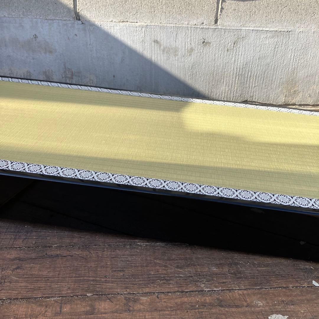 B-2 極美品 高級 畳台 飾り台 黒塗り 金彩 蒔絵 盆栽 雛人形 五月人形