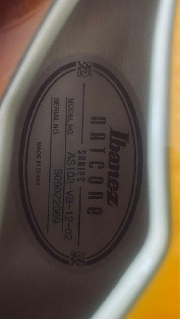 Ibanez AS-103-VB 12-02ハードケース付き