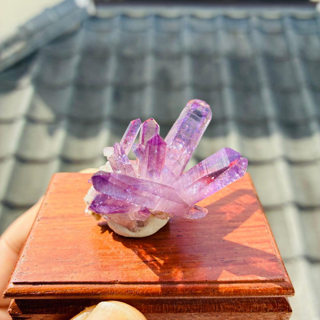 メキシコ産 ベラクルスアメシスト クルーズ水晶 ラベンダーピンク 水晶 原石