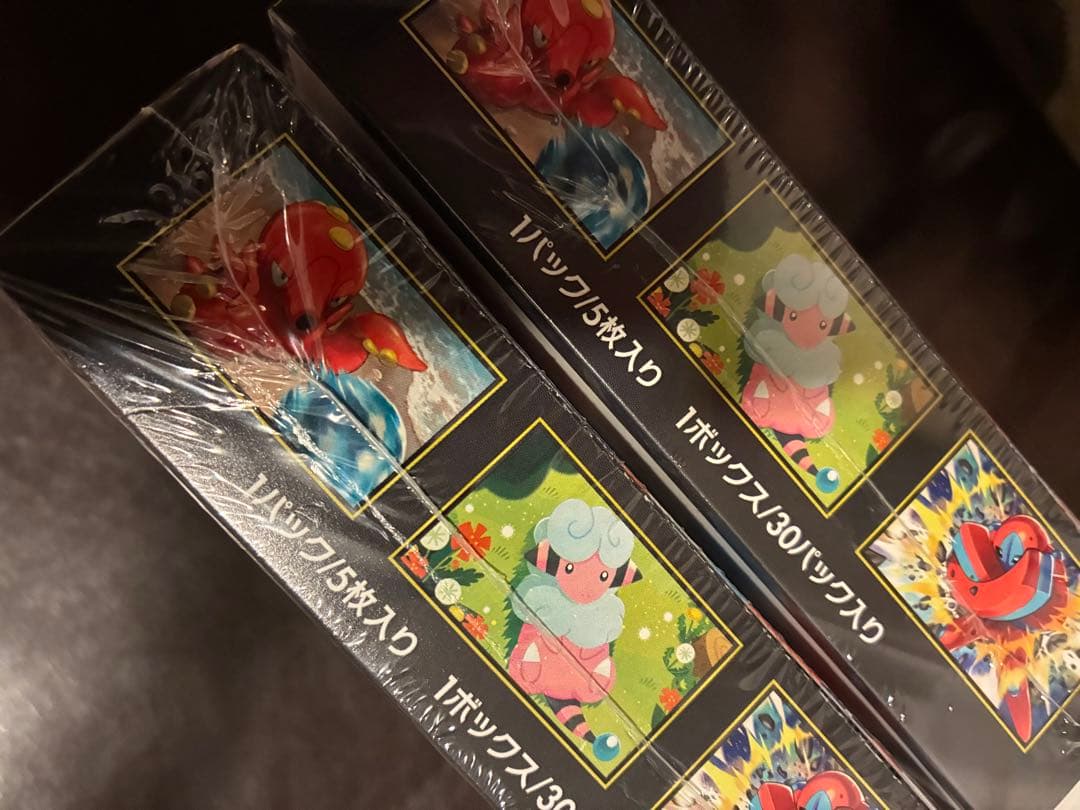 ポケモンカードゲームのMEGA拡張パックニンジャスピナー 2BOXシュリンク付き