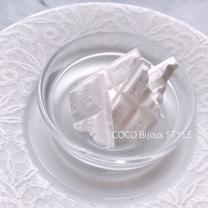 ♡食べかけミルクチョコ（割れチョコ）のアロマストーン♡  （石膏小物）