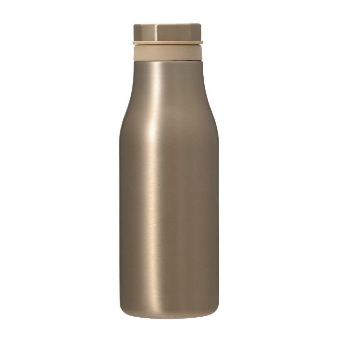 【Starbucks】スターバックス　ステンレスロゴボトル　ゴールド　473ml
