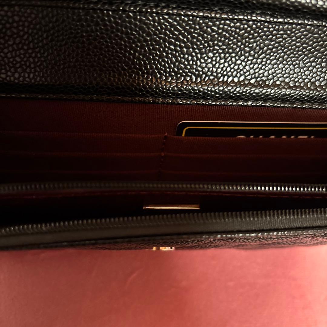 CHANELノベルティシルバー金具チェーンウォレット黒新品未使用