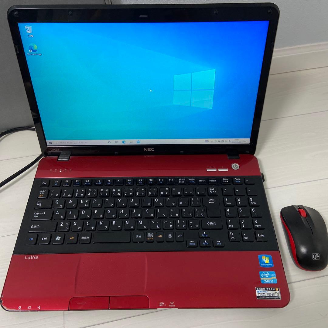 NEC LAVIE LS550/F 動作確認済 付属品あり wifi パソコン