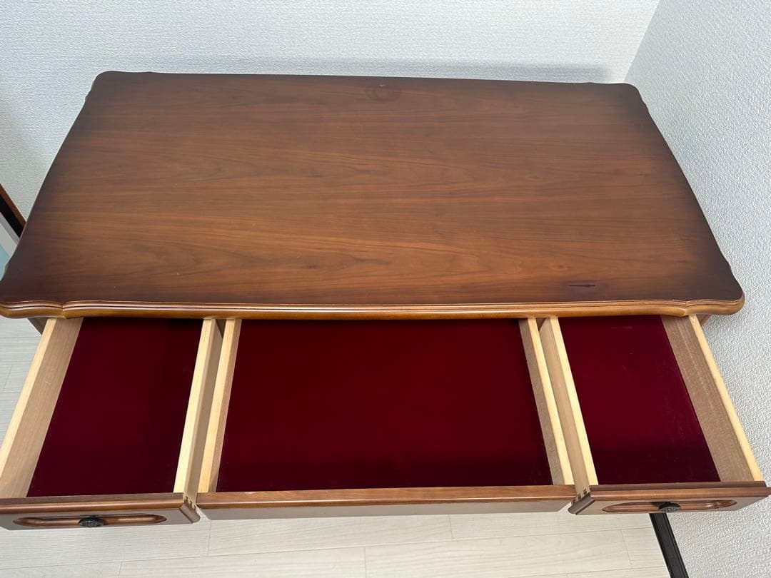 カリモク ネオクラシック デスク 5杯引き出し付き 書斎 学習机※i4※