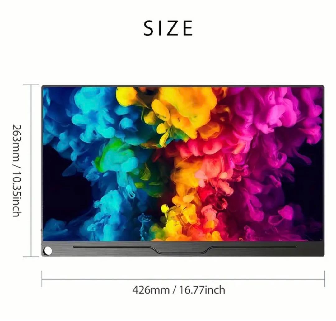 値下中 モバイルモニター 18.5インチ 120Hz FHD VESA カバー付